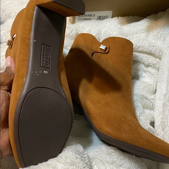 Alfani Tan Suede Ankle Boots - Picture 3 of 5